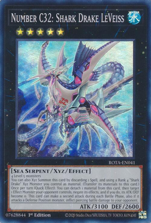 Number C32: Shark Drake LeVeiss - Rage of the Abyss - YuGiOh