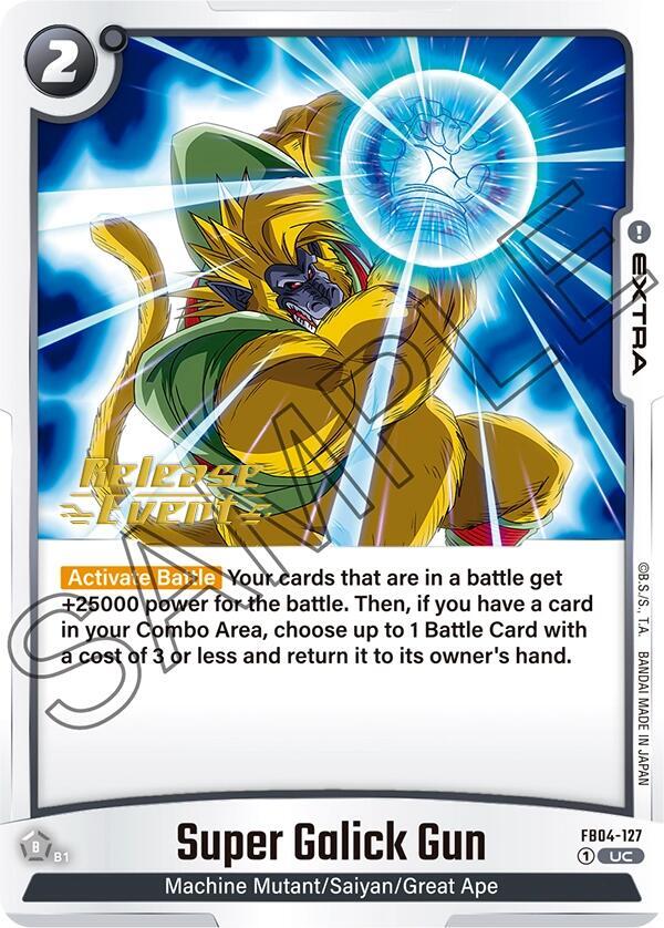 Super Galick Gun - Ultra Limit Release Event Cards - Dragon Ball