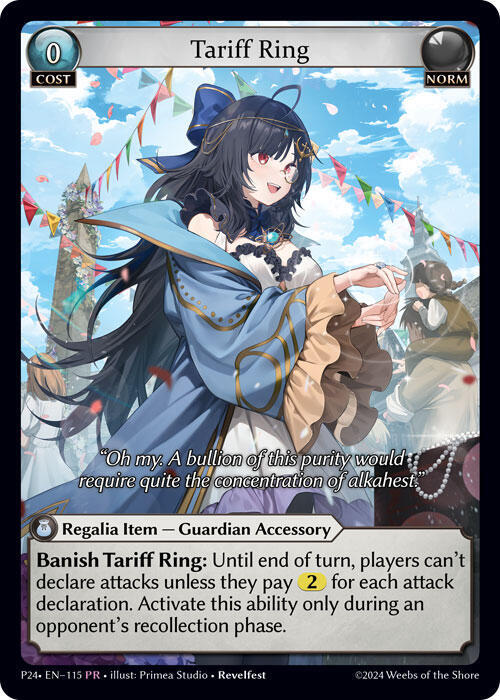 Tariff Ring (115) - Promotional Cards - Grand Archive TCG