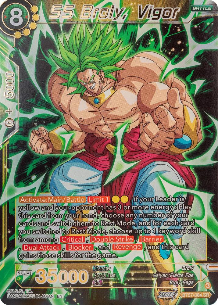 SS Broly, Vigor - History of Z - Dragon Ball Super: Masters