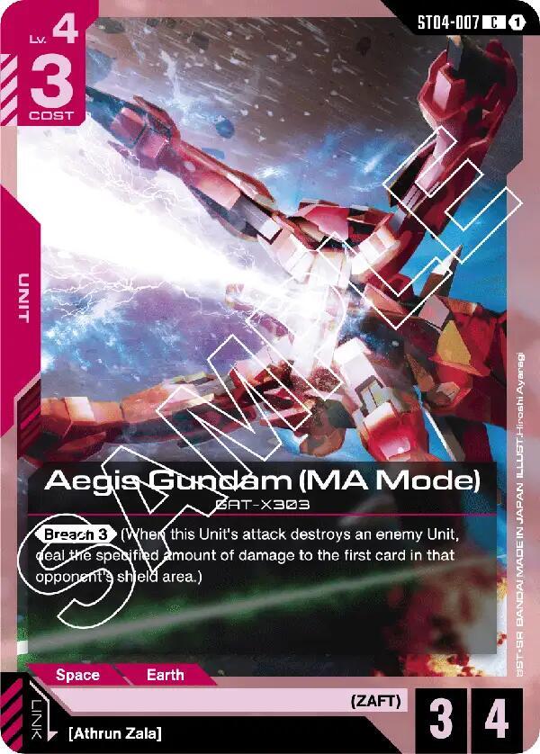 Aegis Gundam (MA Mode) - Starter Deck 04: SEED Strike - Gundam