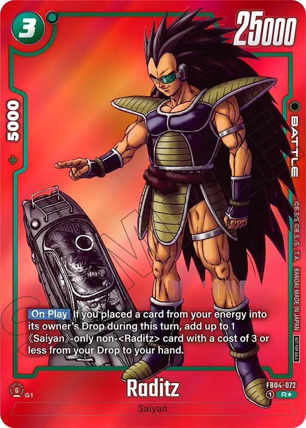 Raditz (Limited Pack MANGA Version 01) - Tournament and