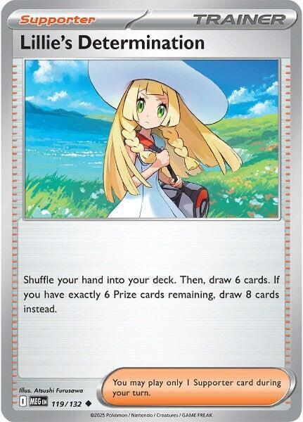 Lillie's Determination - 119/132 - ME01: Mega Evolution - Pokemon