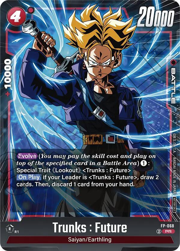 Trunks : Future - FP-068 - Fusion World Promotion Cards and Packs