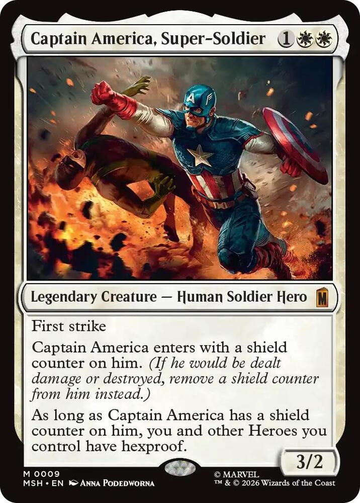 Captain America, Super-Soldier - Marvel Super Heroes - Magic: The