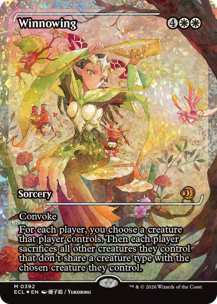 Winnowing (Showcase) (Fracture Foil) - Lorwyn Eclipsed - Magic