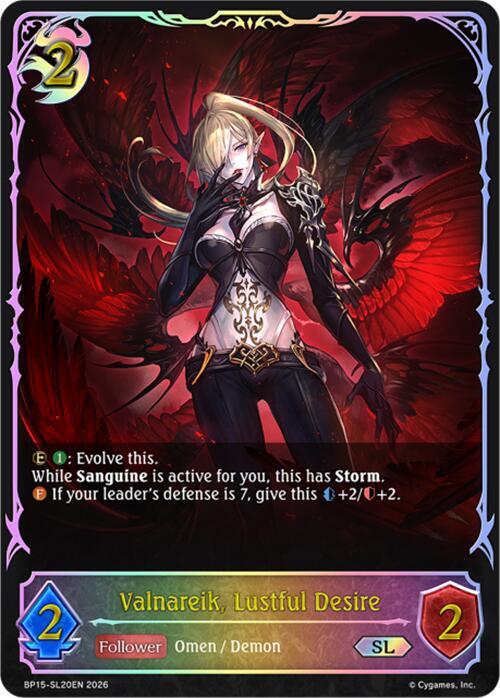Valnareik, Lustful Desire (SL) - BP15: Trial of the Omens