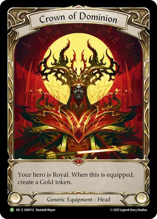 Crown of Dominion (Golden) - GEM Pack 4 - Flesh and Blood TCG