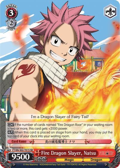 Fire Dragon Slayer, Natsu (SR) - Fairy Tail ver.E - Weiss Schwarz