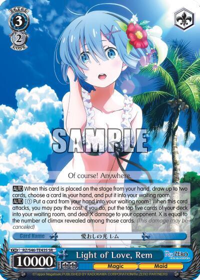 Light of Love, Rem (SR) - Re:ZERO - Weiss Schwarz - TCGplayer.com
