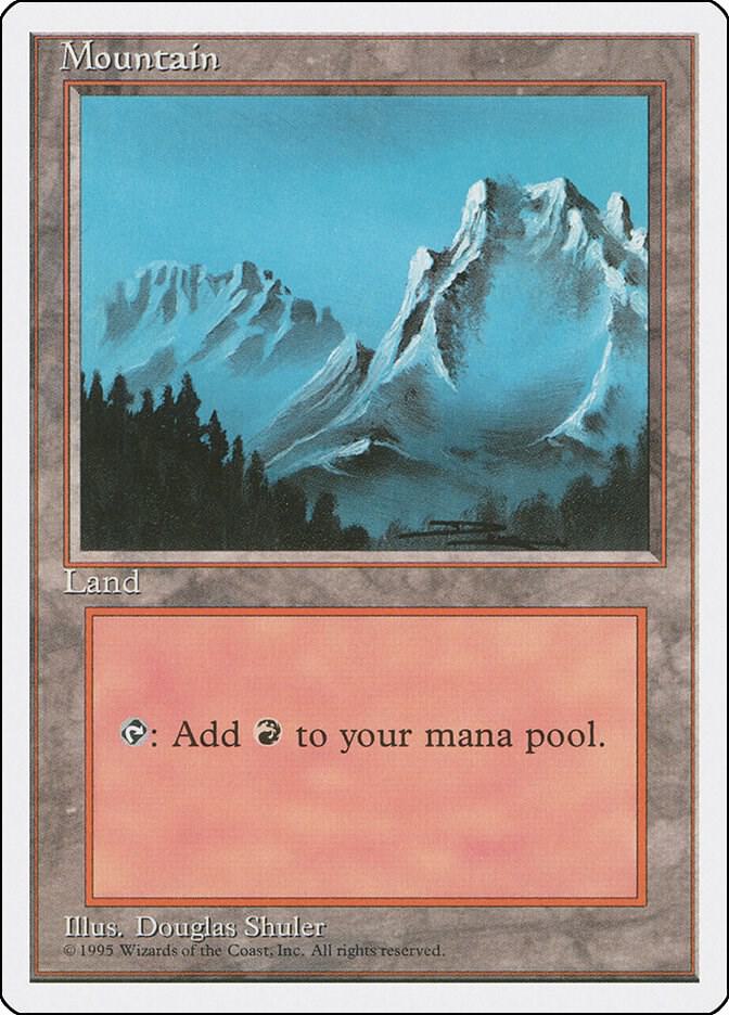 Mountain (B) - Fourth Edition - Magic: The Gathering - TCGplayer.com