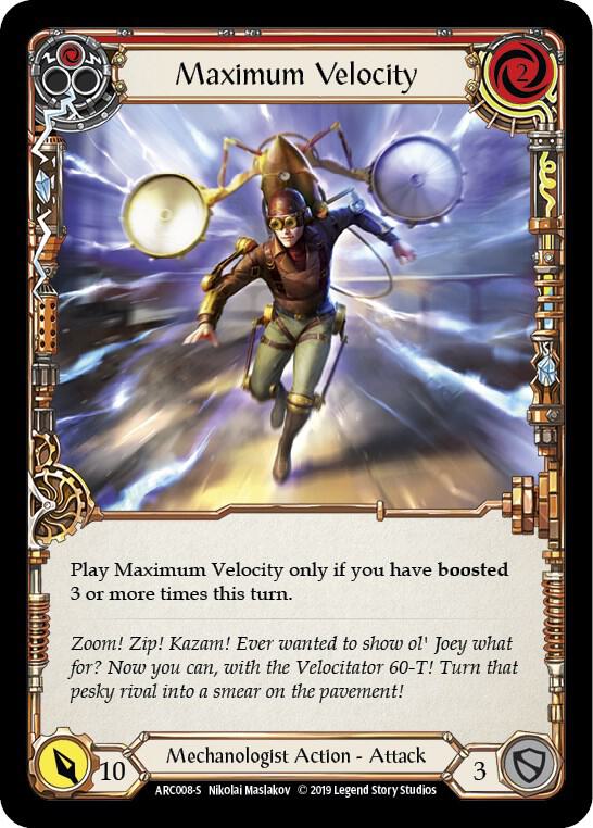 Maximum Velocity - Arcane Rising - Flesh and Blood TCG - TCGplayer.com