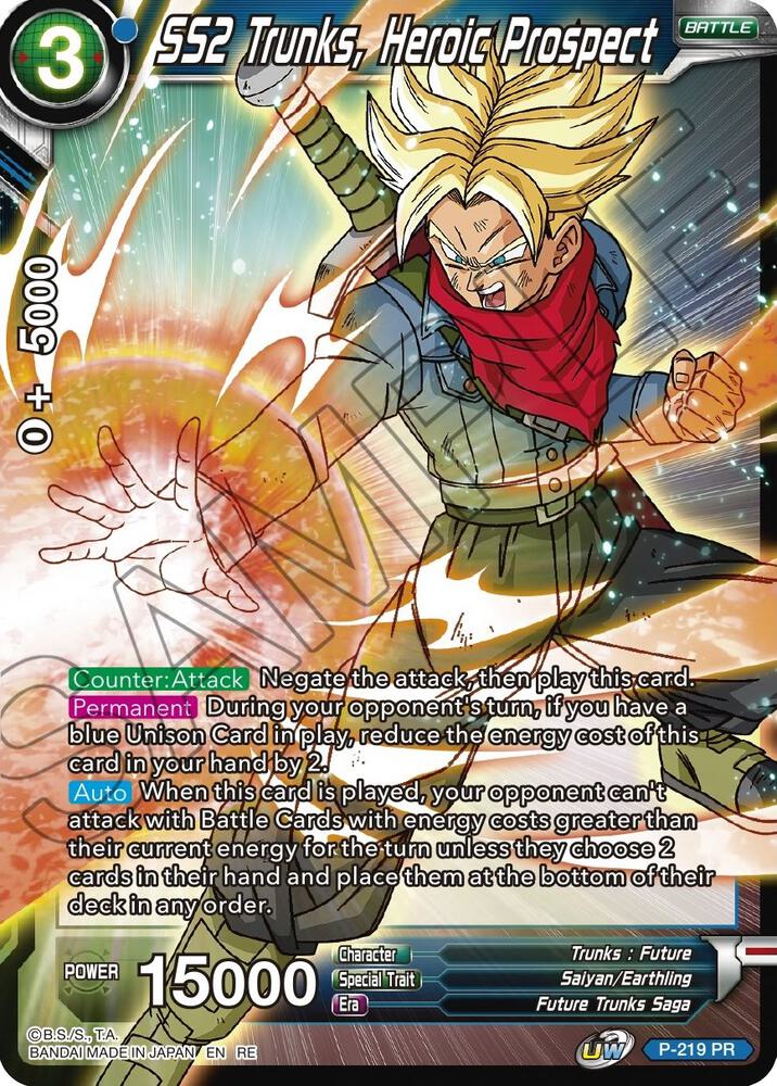 SS2 Trunks, Heroic Prospect - Mythic Booster - Dragon Ball Super