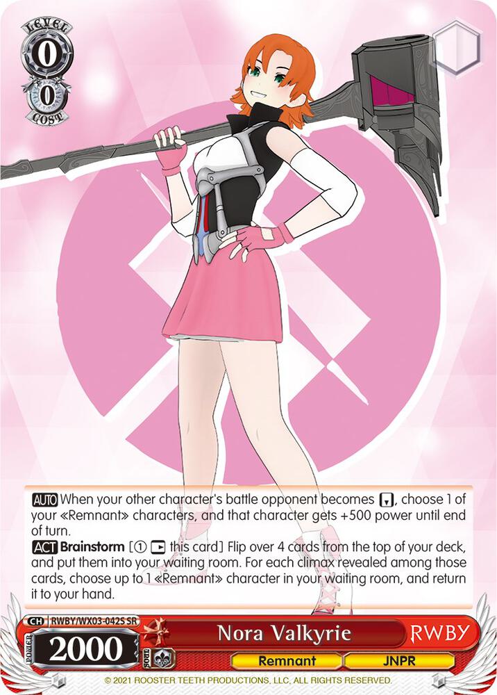 Nora Valkyrie (SR) - RWBY - Weiss Schwarz - TCGplayer.com