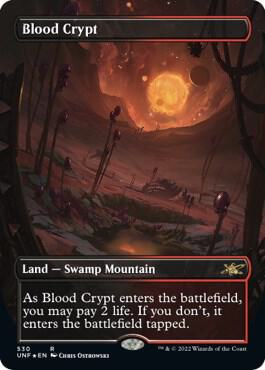 Blood Crypt (Borderless) (Galaxy Foil) - Unfinity - Magic: The