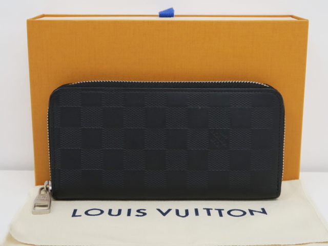 ルイヴィトン ダミエ・アンフィニ ポルトフォイユ・ヴァスコ オニキス