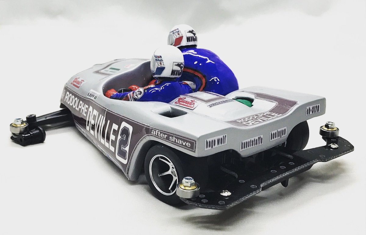 Unique custom made Tamiya Mini 4WD B2B Racing Sidecar - TamiyaBlog