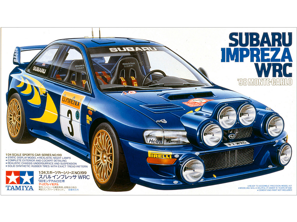 1/24 スバル インプレッサ WRC '98 モンテカルロ仕様: スケールモデル