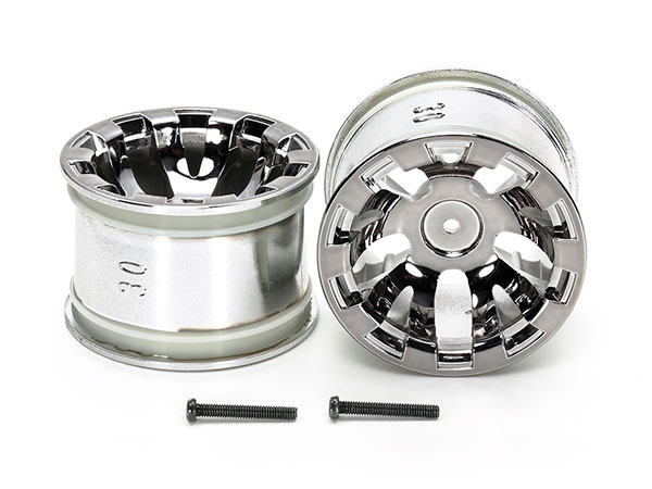 OP.1831 T3-01リヤワイドセミスリックタイヤ用クロームメッキホイール2