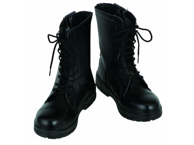 安全靴 長編み上げ ファスナー付 - 警備用品・防犯用品 プロショップ