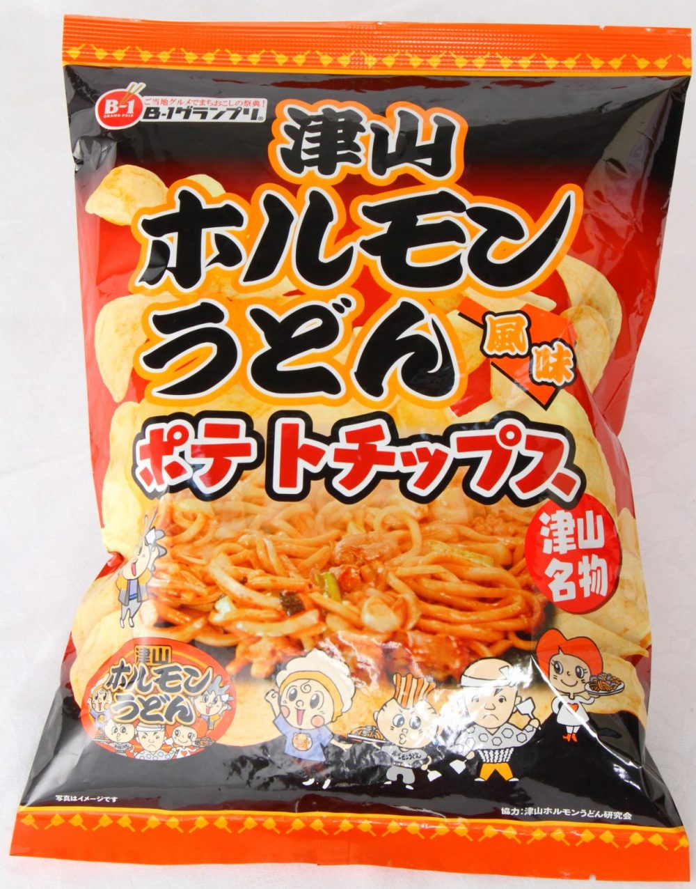 津山ホルモンうどん風味ポテトチップス | 岡山県の土産品や特産品のOEM