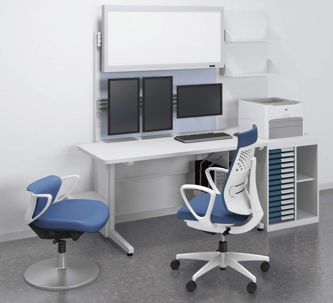 コクヨの医療施設家具 ピコラ ココット 診察室用 医師用イス 患者用