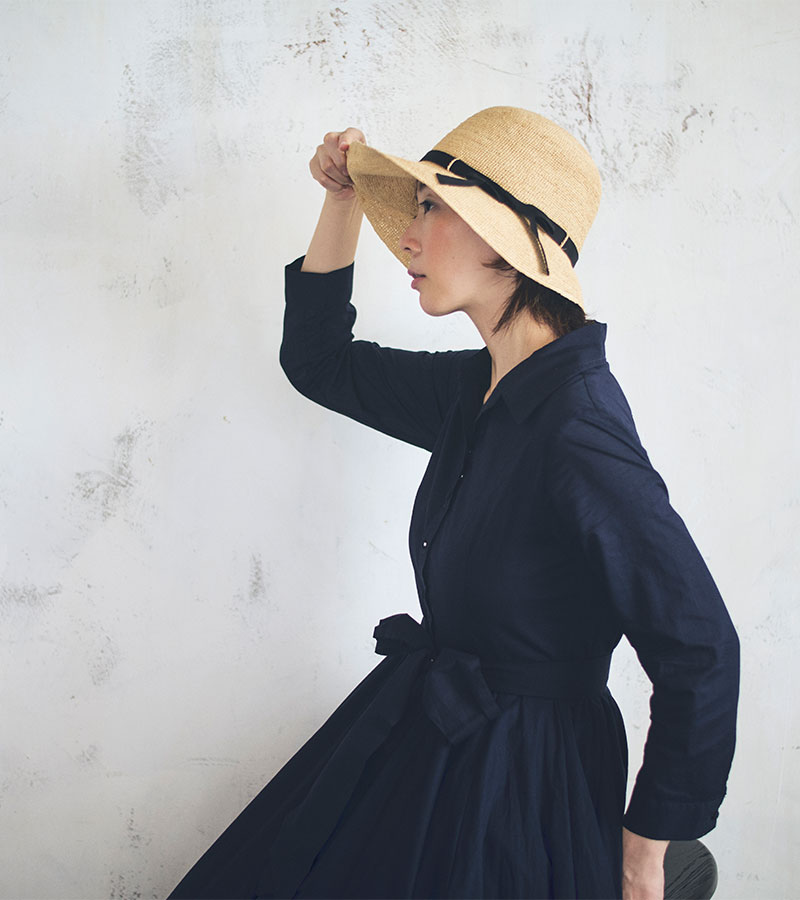 田中帽子店Chloe2（クロエ2）ラフィア 女優帽 婦人用帽子 田中帽子店：公式