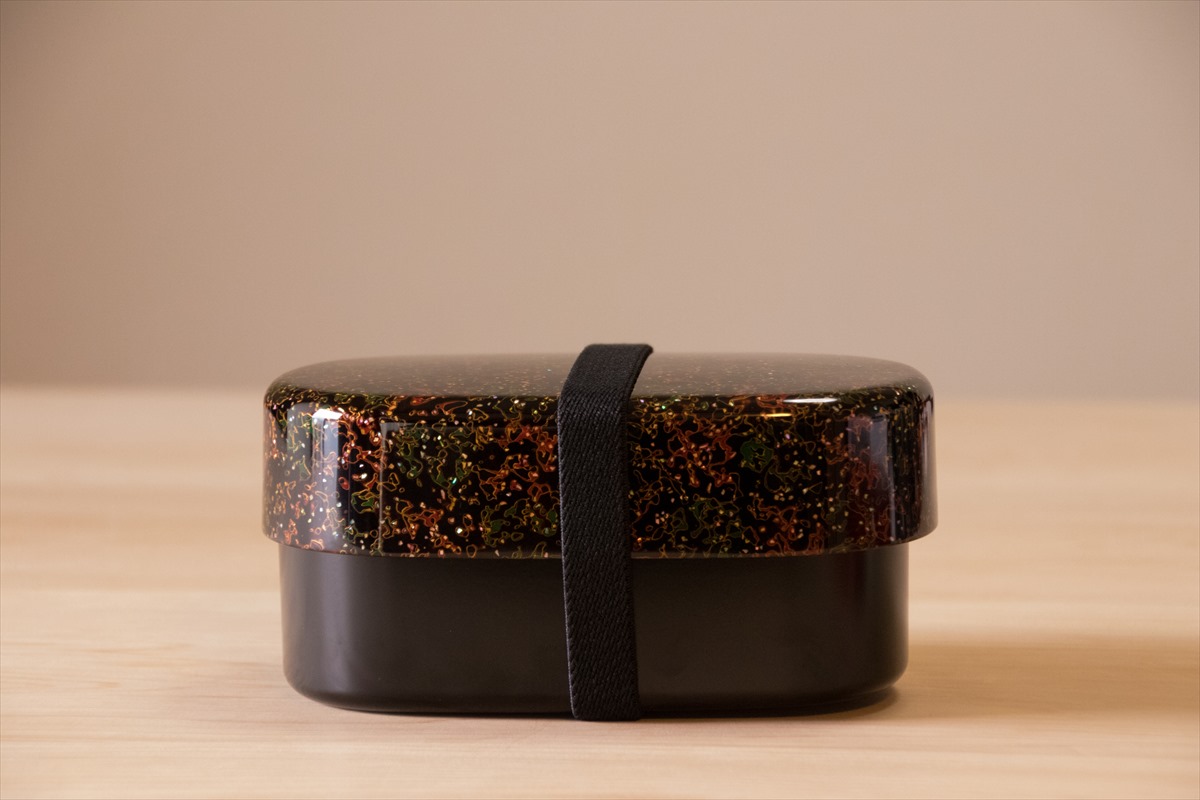 弁当箱】 唐塗 貝蒔 呂 / [樹脂] 二段（食洗器・電子レンジ対応