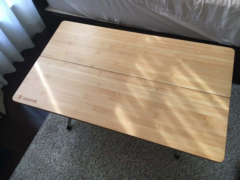 スノーピーク「ワンアクションローテーブル竹」のロック機構が壊れた