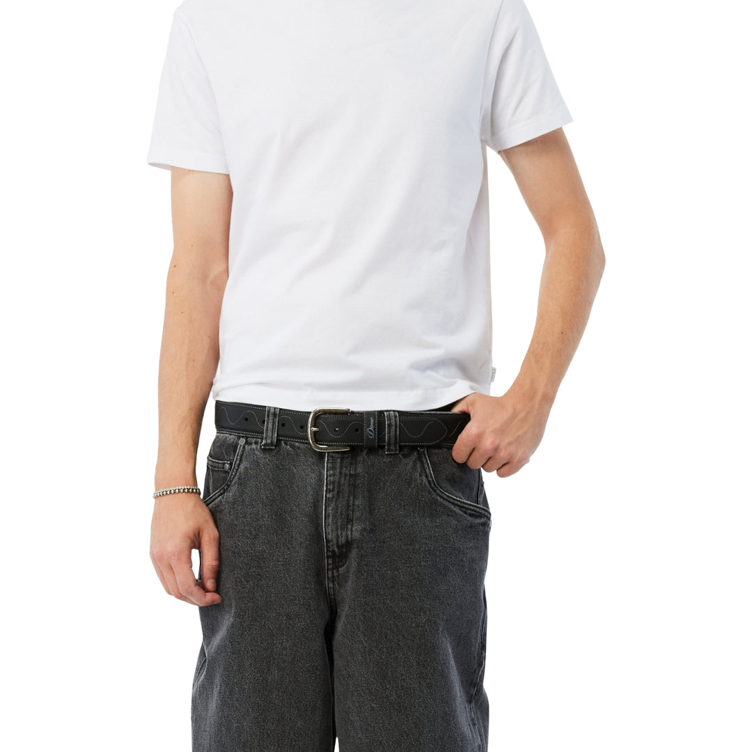 DIME MTL（ダイム モントリオール）| DESERT LEATHER BELT / BLACK