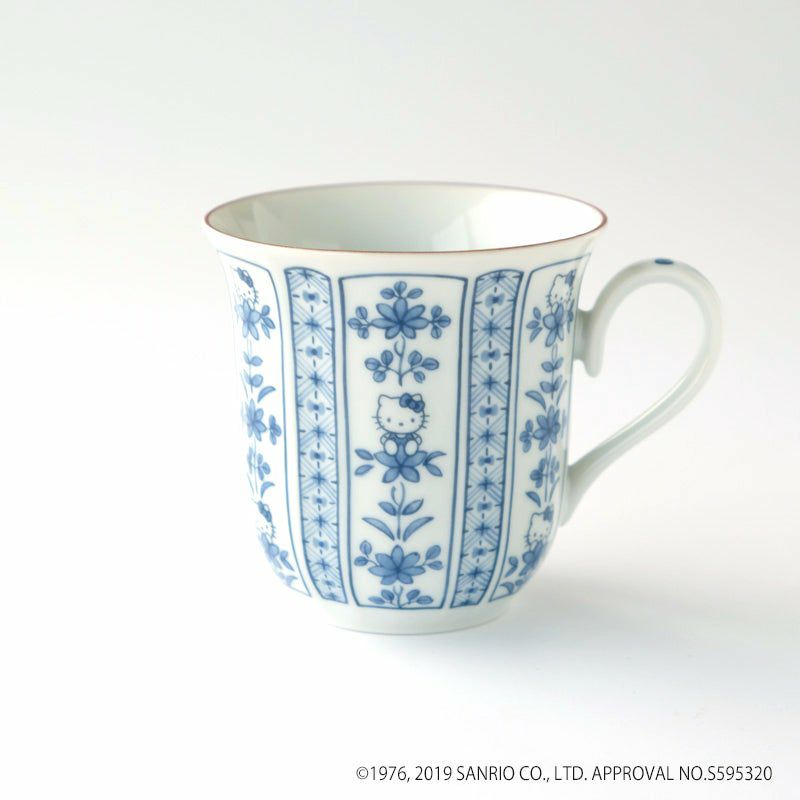 ハローキティ ハローキティ 染付間取マグ〈1個〉 |皿や鉢など和食器の