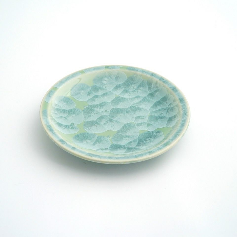 花結晶 【京焼・清水焼】花結晶 銘々皿（青）〈1枚〉 |皿や鉢など和