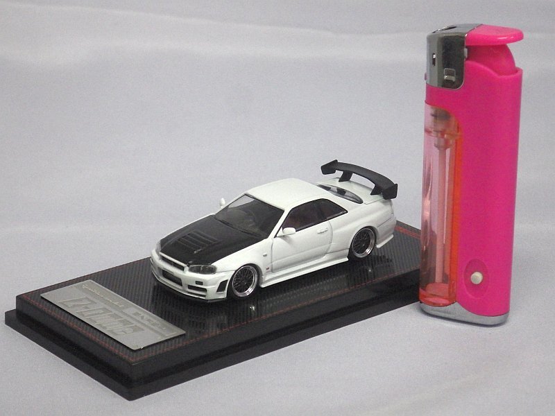 イグニッションモデル 日産 ニスモ R34 GT-R (BNR34) Z-tune WHITE