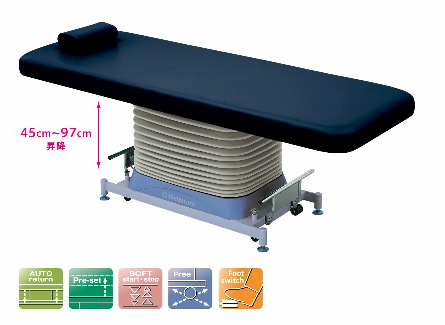 診察台 EX-CS6N 天板全幅800mm | タカチホメディカルショップ