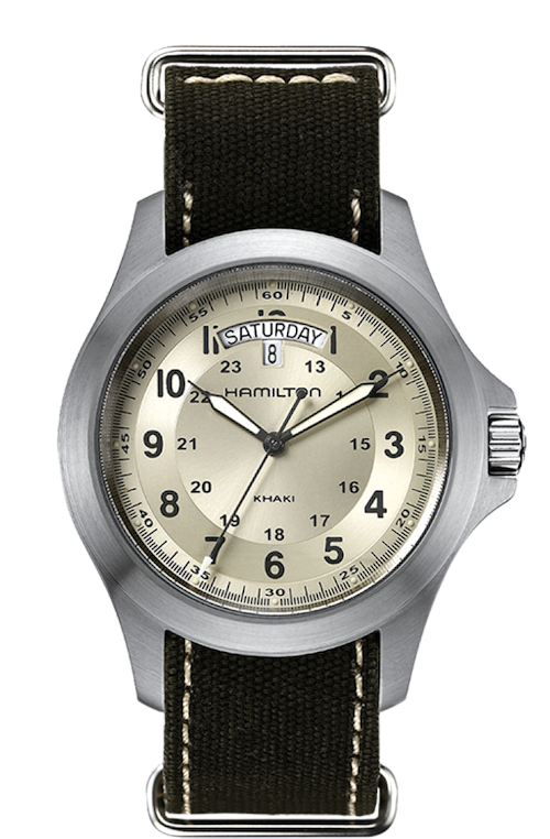 ハミルトン H64451823 安心な国内正規品カーキキングクオーツ DD 日本