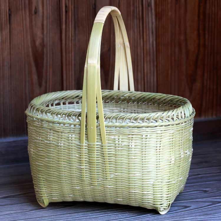 真竹磨き手提げ籠 | 虎斑竹専門店 竹虎