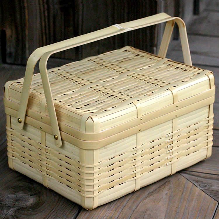 白竹ピクニックバスケット(小) | 虎斑竹専門店 竹虎