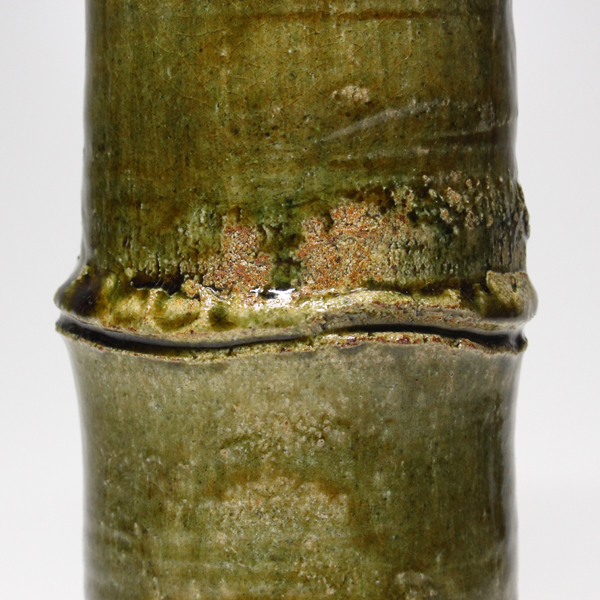 北大路魯山人『織部釉竹花入』 -瀧屋美術 鎌倉の美術品専門店 販売買取