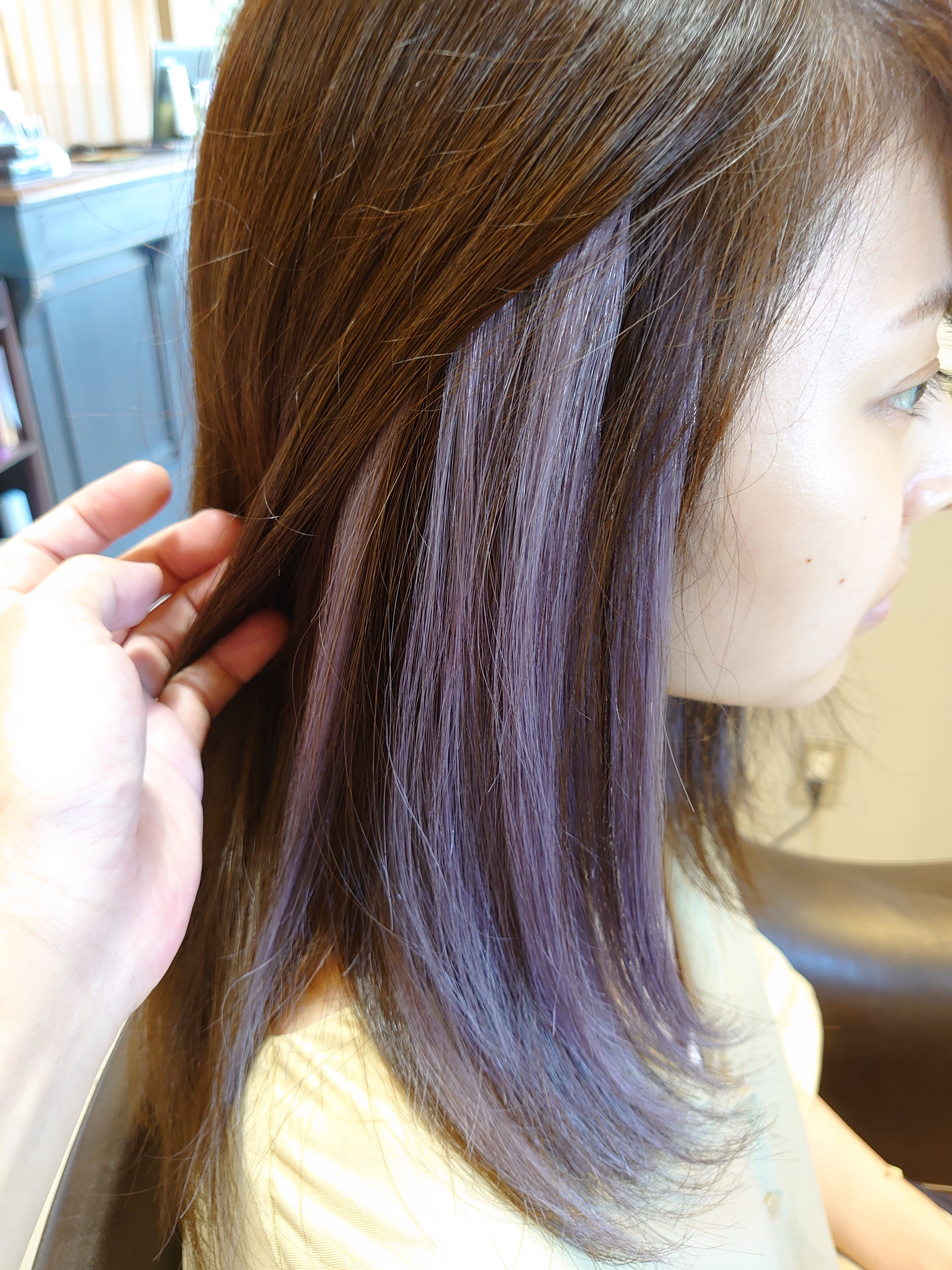 シールエクステdeインナーカラー♡｜函南町 美容室 美容院 Tali タリ