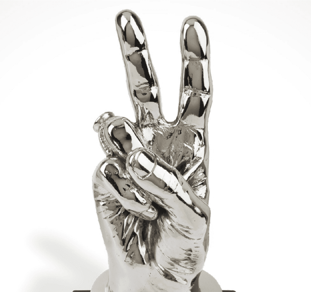 Sir Ringo Starr selling life-size statues of his famous Peace and