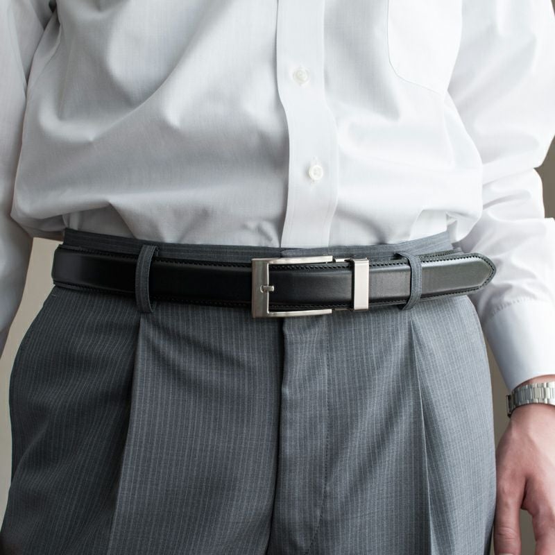 CLICK FIT ベルト 本革 30mm幅 サイズ調節可 顔料仕上げ Tps-115