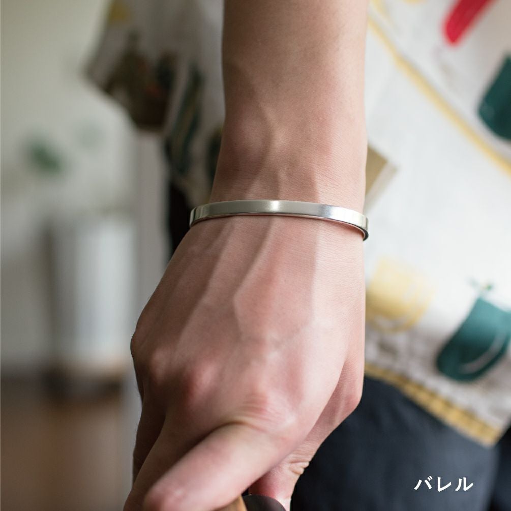 バングル メンズ Press950 シルバー 名入れ可 Tps-167 | TAVARAT公式