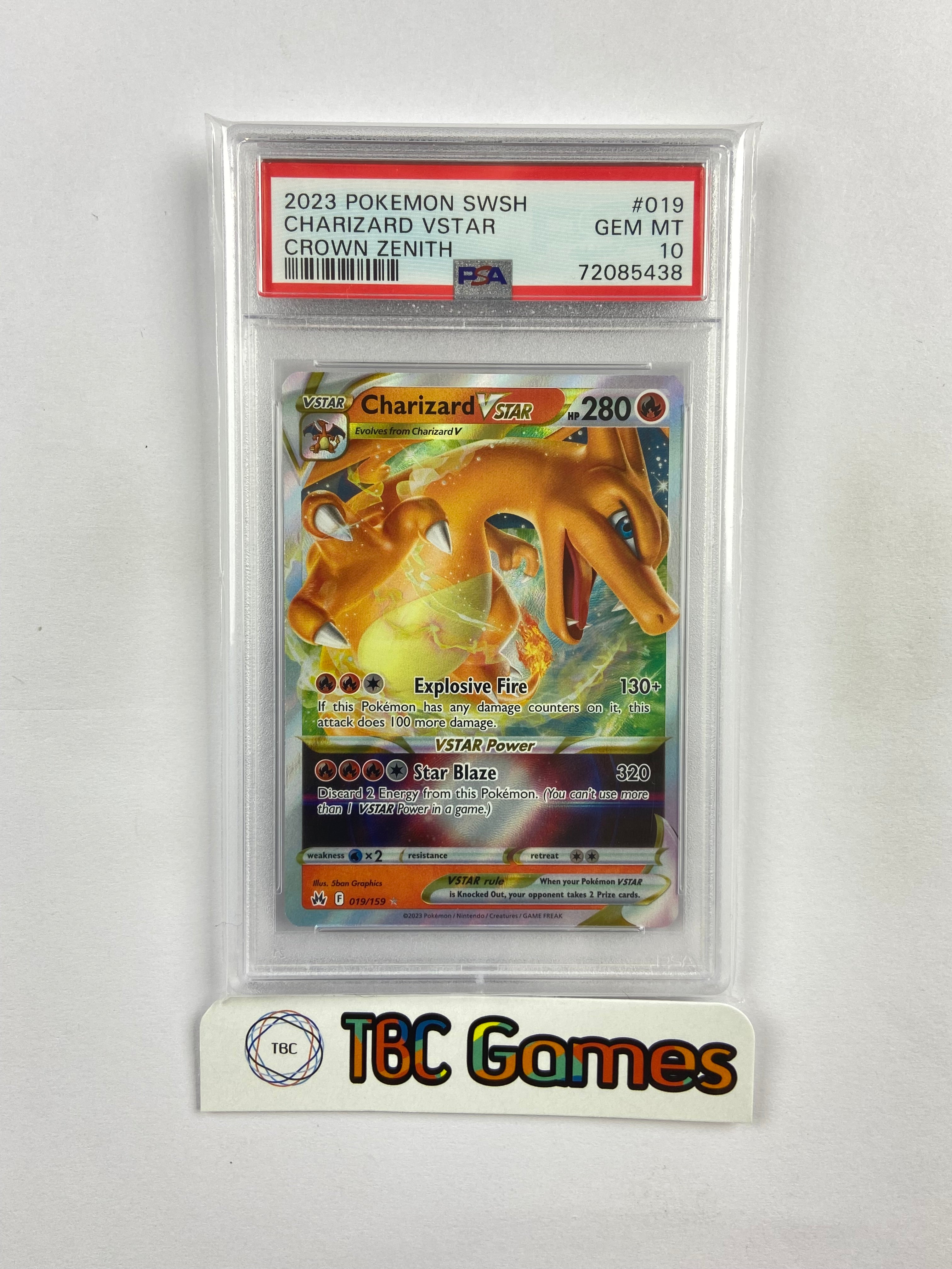 Charizard VSTAR Crown Zenith 019/159 PSA 10 – TBC Games