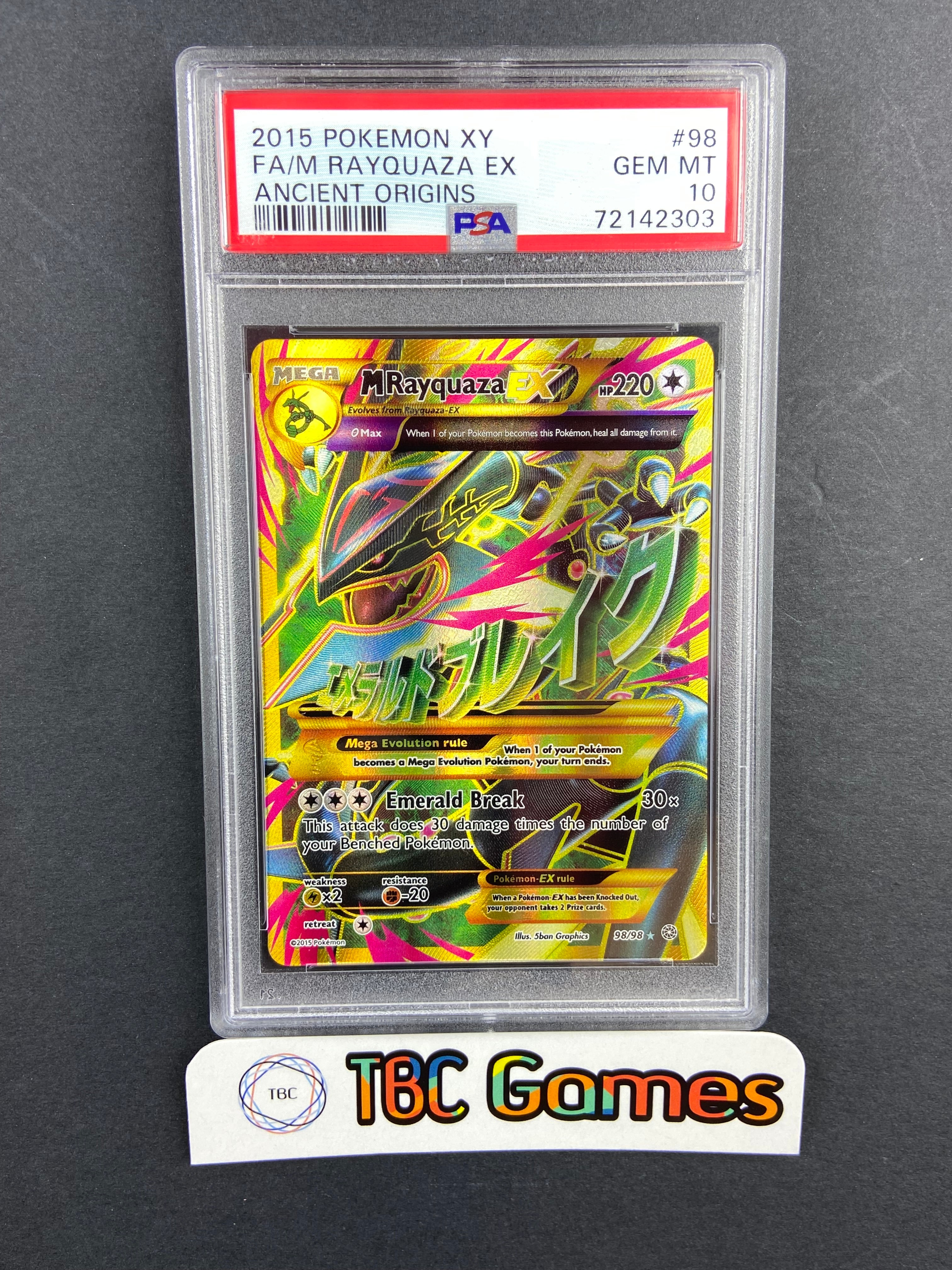 M Rayquaza EX Ancient Origins 98/98 PSA 10 – TBC Games