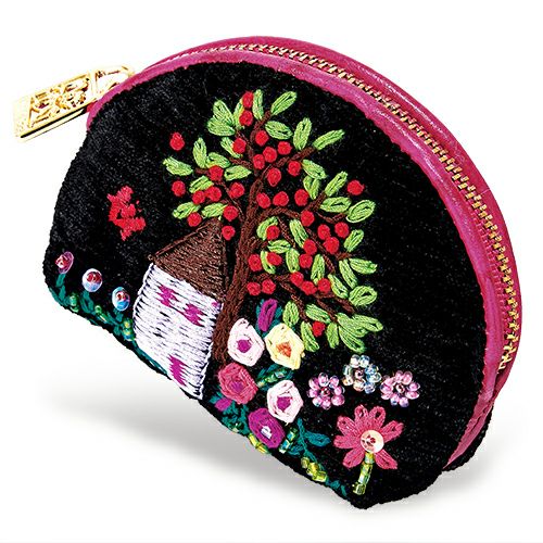 エッフェル・ブルゴーニュ ラージショルダーバッグ&ミニポーチ / Think