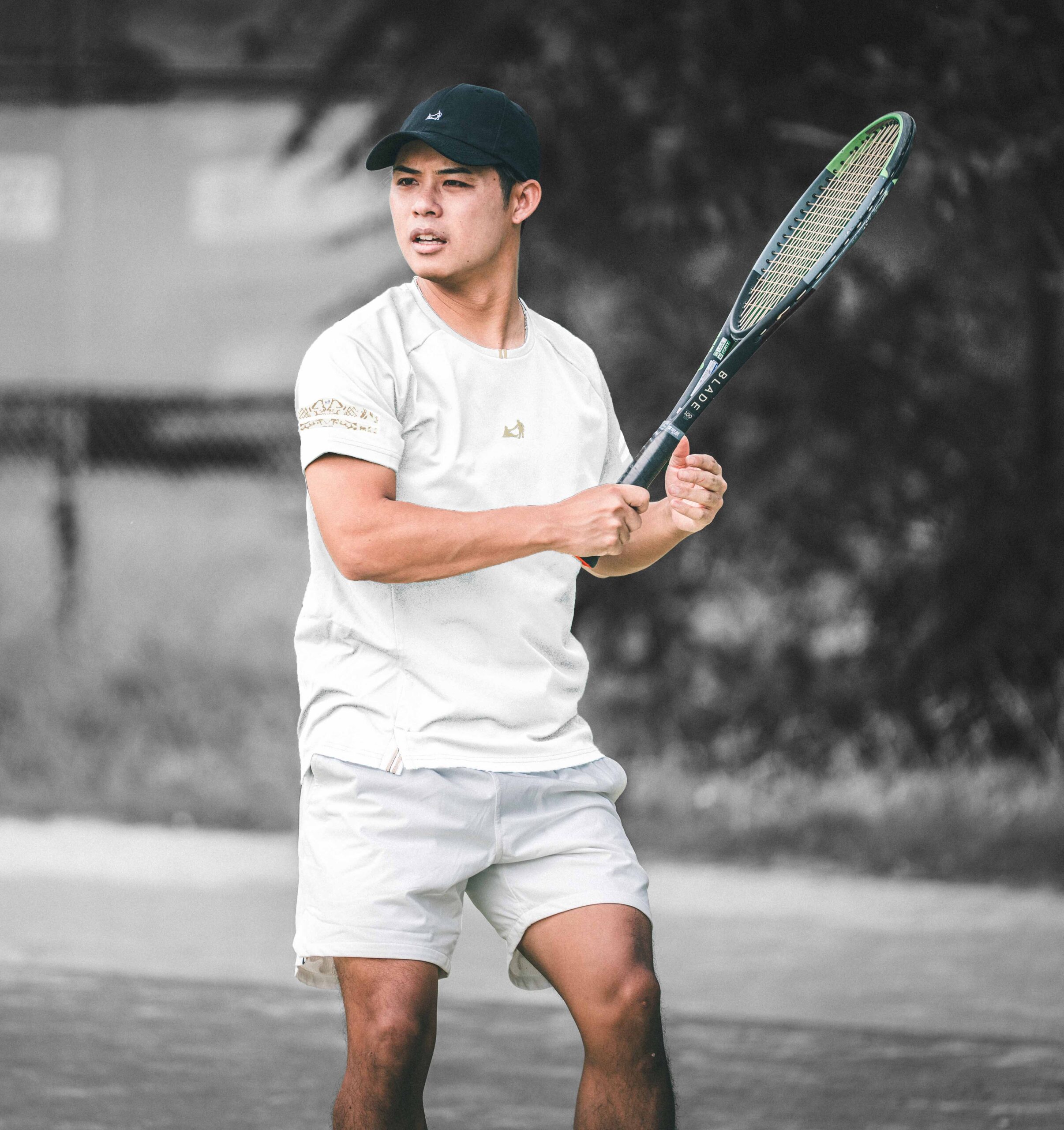 テニスゲームシャツ 0078-2 (メンズ) MOON-TECH®︎ Game Wear 3.0