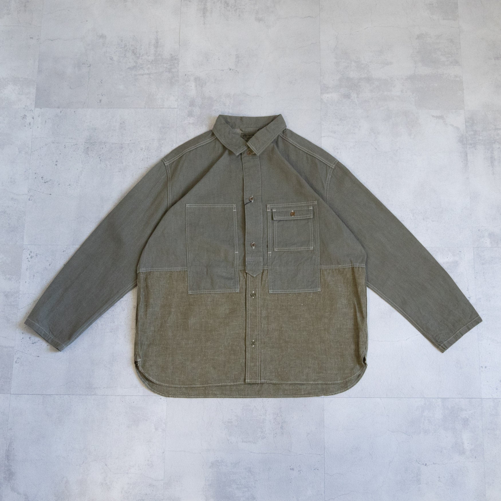 UTILITY SHIRT TYPE2 - 10oz DENIM- GREEN - – TENG STORE OSAKA