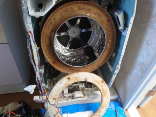 パナソニック、ドラム式洗濯機(NA-VX7100)、東京都練馬区で分解清掃