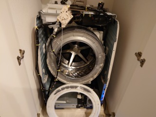 パナソニック、ドラム式洗濯機(NA-VX9900)、横浜市青葉区で分解清掃