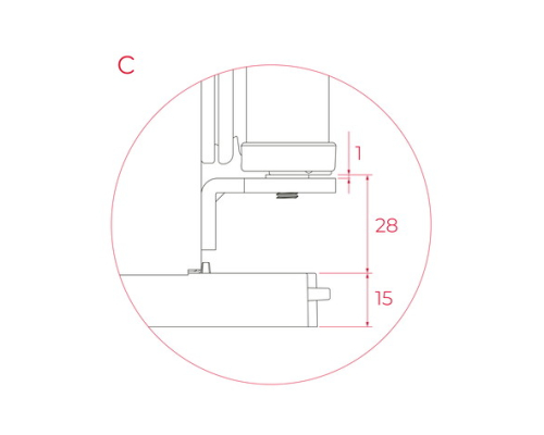 Вбудований холодильник No Frost з нижньою морозильною камерою Teka